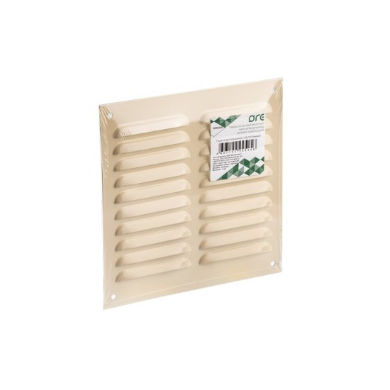 Решетка вентиляционная стальная Ore 195х195 мм бежевая