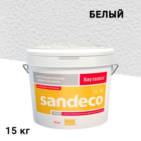 Штукатурка декоративная Bayramix Sandeco sd 001 белая 15 кг