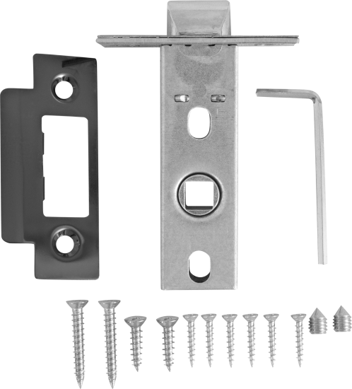Дверные ручки 147 BL без запирания комплект цвет черный