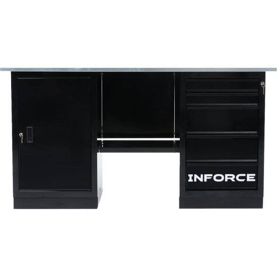 Верстак Inforce с драйвером и тумбой 1600х686х845