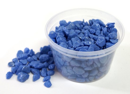 Грунт цветной фракция 5-8 мм голубой