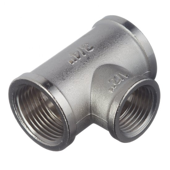 Тройник переходной Stout 3/4 ВР(г) х 1/2 ВР(г) х 3/4 ВР(г) латунный (SFT-0022-341234)