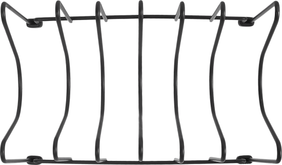 Подставка для крышек 17.2x25.5x17 см металл цвет серый
