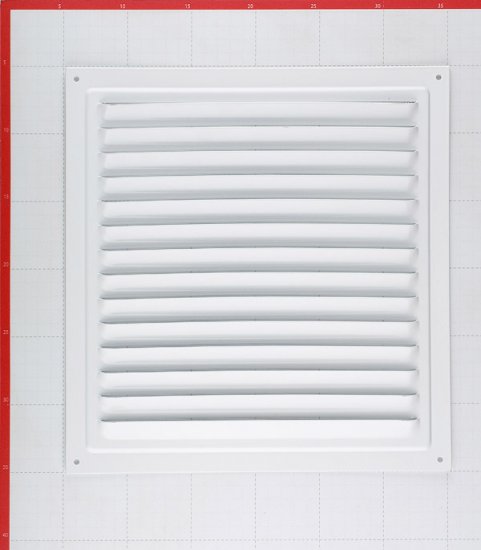 Решетка вентиляционная стальная Era 300х300 мм с сеткой белая