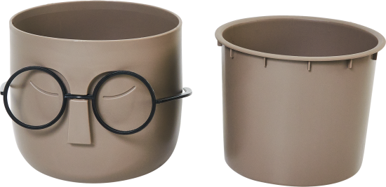 Кашпо для цветов Idea Стив ø11.5 h11 см v0.65 л пластик французский серый