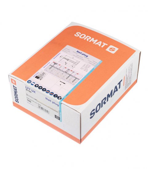 Дюбель-гвоздь Sormat 8x120 мм потайная манжета нейлон (100 шт.)