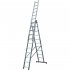 Алюминиевая трехсекционная лестница Krause Corda 3х11