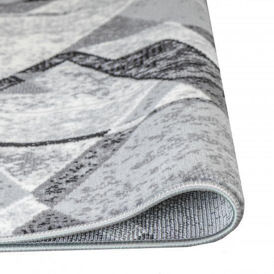 Дорожка ковровая «Лайла де люкс» 1 м цвет серый