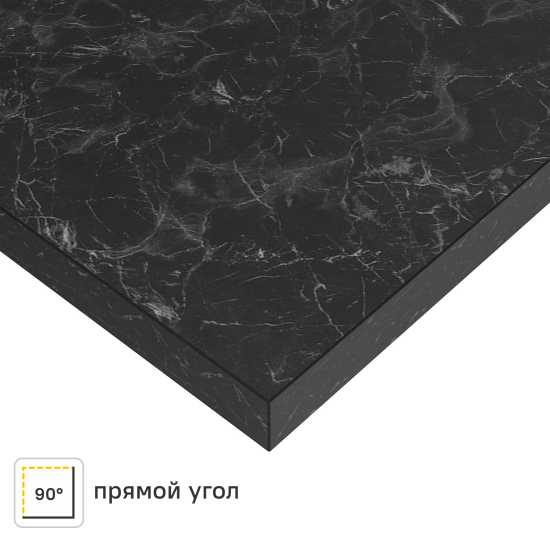 Столешница Delinia Кунгур 240x3.8x60 см CPL/ДСП цвет черный