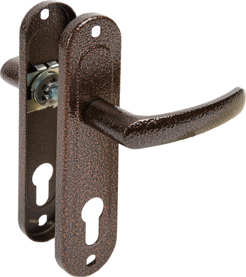 Ручка дверная входная на планке РФ1-70.02 медь