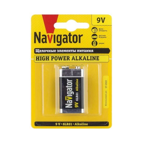 Батарейка Navigator 94 756 NBT-NE-6LR61-BP1