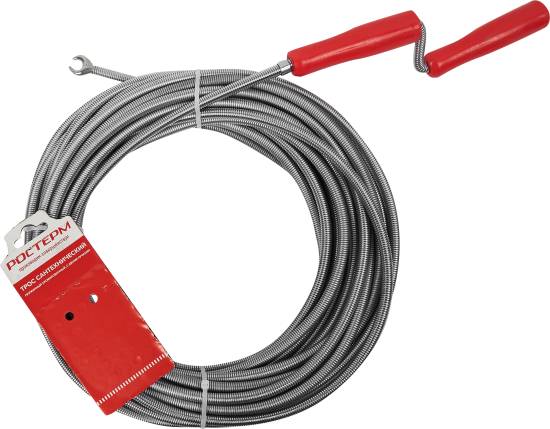 Трос сантехнический Ростерм с двумя ручками 20 м d 9 мм