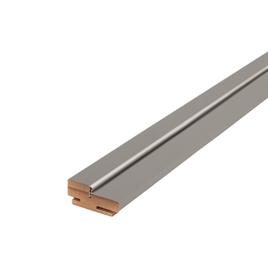 Комплект дверной коробки Классико телескопический 2070x70x32 мм HardFlex ламинация цвет серый (2.5шт.)