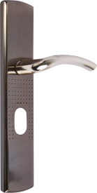 Ручка дверная межкомнатная на планке правая матовый никель