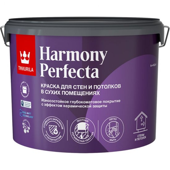 Износостойкая интерьерная краска Tikkurila PERFECTA