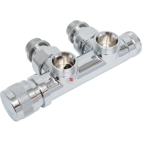 Угловой узел нижнего подключения SR Rubinetterie 0681-1500C0E0