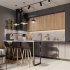 Фасад для кухонного ящика София грей 79.7x38.1 см Delinia ID ЛДСП цвет серый