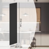 Фасад для кухонного шкафа София грей 44.7x214.1 см Delinia ID ЛДСП цвет серый