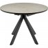 Круглый раскладнойэстол BRADEX rudolf 100-130x100x75 см, бетон слюда, чёрный