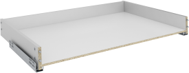 Ящик выдвижной с мягким закрыванием 75.2x8.1x51.1 см ЛДСП цвет серый