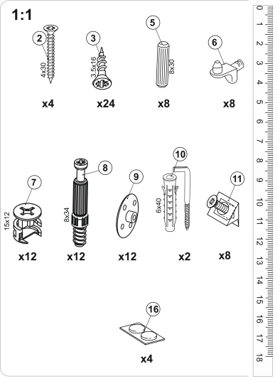 Шкаф Турин 40F подвесной 90x40 см цвет дуб вотан