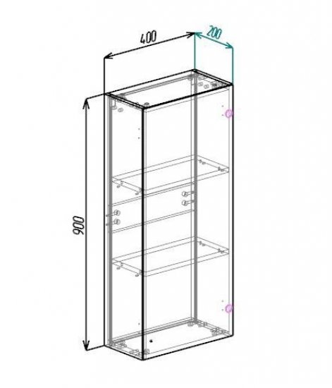 Шкаф Турин 40F подвесной 90x40 см цвет дуб вотан