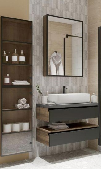 Шкаф Турин 40F подвесной 90x40 см цвет дуб вотан