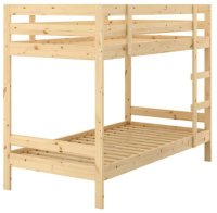Кровать двухъярусная Ш90x200 см дерево цвет натуральный