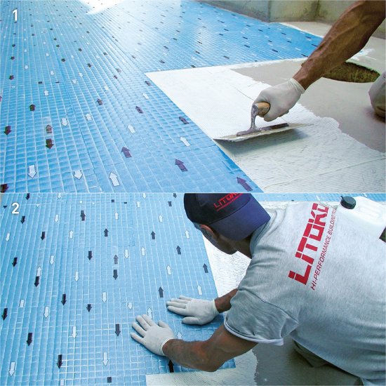 Клей для плитки/ керамогранита/ мозаики/ камня Litokol LitoPlus K55 белый класс C2 TE 25 кг