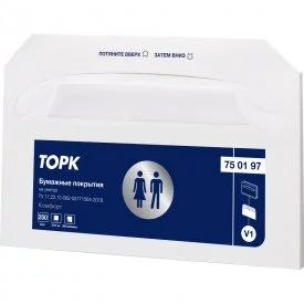 Покрытия на унитаз TORK Advanced белый V1 (250 листов) арт. 750197