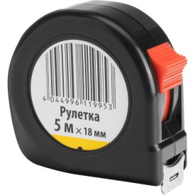 Рулетка Без бренда 5 м х 18 мм, пластиковый корпус