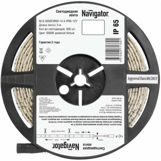 Светодиодная лента Navigator 71 769 NLS-5050CW60-14.4-IP65-12V