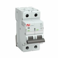 Автоматический выключатель модульный EKF Averes AV-10 2P 2А тип D 10 кА 230 В (mcb10-2-02D-av)