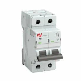 Автоматический выключатель модульный EKF Averes AV-10 2P 2А тип D 10 кА 230 В (mcb10-2-02D-av)