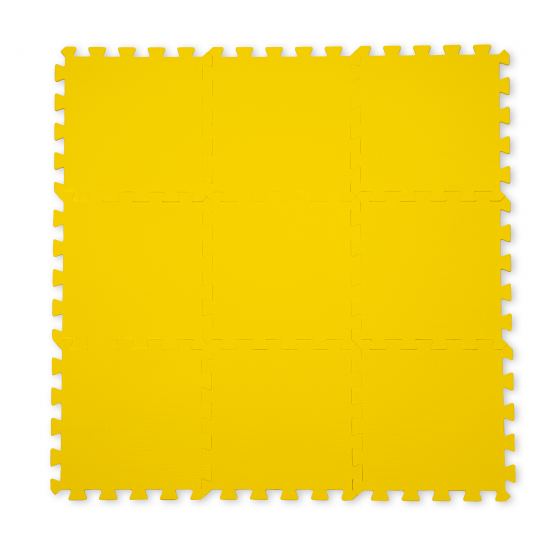 Мягкий пол пазл 33x33 см цвет желтый