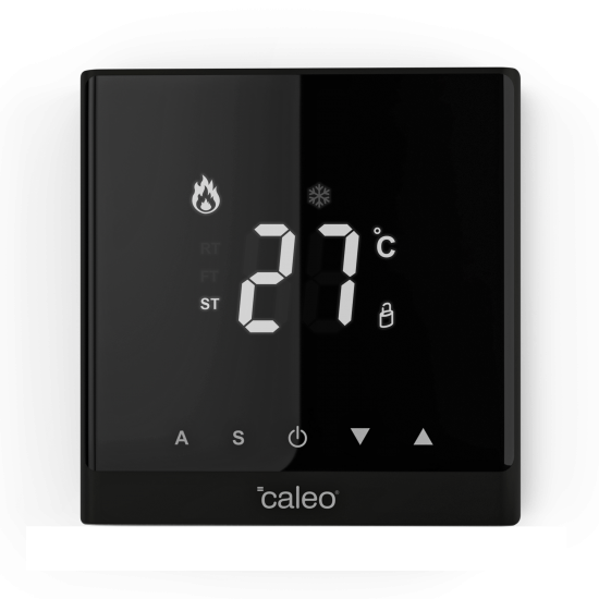 Терморегулятор для теплого пола Caleo C732 цифровой цвет черный
