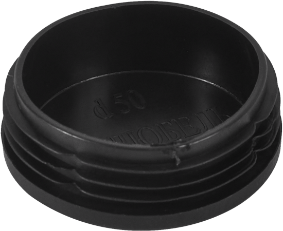 Заглушка универсальная ø50 мм полипропилен черный, 4 шт.