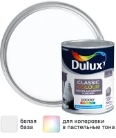 Краска для мебели и дерева Dulux Classic Colour моющаяся матовая цвет белый база А 1 л