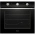 Многофункциональный электрический духовой шкаф DeLonghi nsm 7 nl rf rus, 60 см, черный, конвекция, гриль, booster, поддержка паром, телескопические на