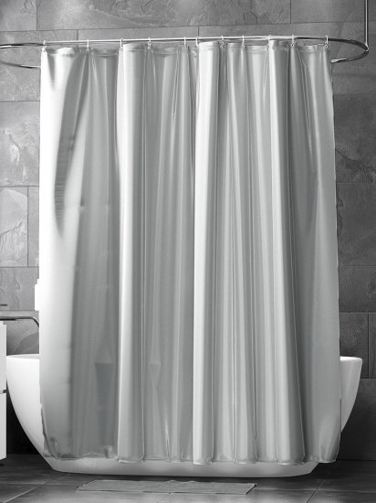 Штора для ванной Bath Plus Super Big 280x200 см полиэстер цвет светло-серый