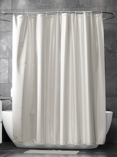 Штора для ванной Bath Plus Super Big 280x200 см полиэстер цвет французский серый