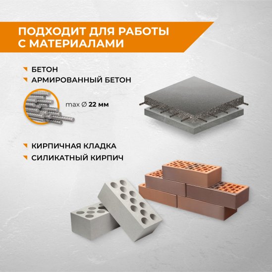 Коронка алмазная по бетону SDS-plus Rage 72 мм