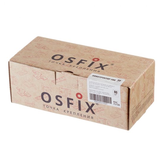 Крепеж оцинкованный для планкена и террасной доски Осфикс Конструктор-190 (80 шт.)