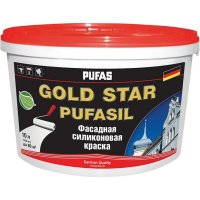 Морозостойкая фасадная силиконовая краска Pufas GOLD STAR PUFASIL