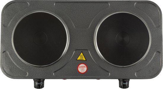 Электрическая настольная плита HomeStar HS-1104 43.5 см 2 конфорки цвет серый
