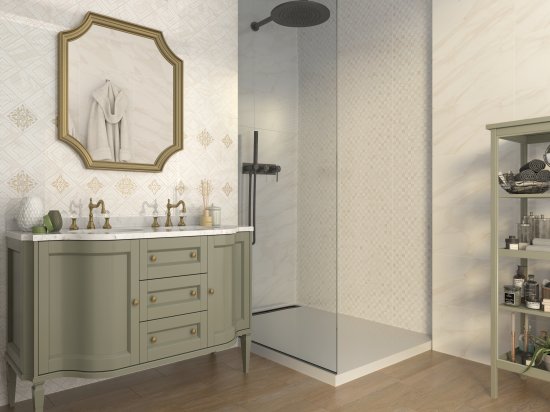 Плитка настенная Шахтинская Плитка Тиана 01 25x40 см 1.4 м² глянцевая цвет бежевый камень