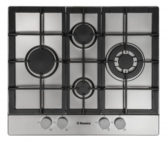 Газовая варочная панель Hansa BHGI65135 55.5 см 4 конфорки цвет нержавеющая сталь
