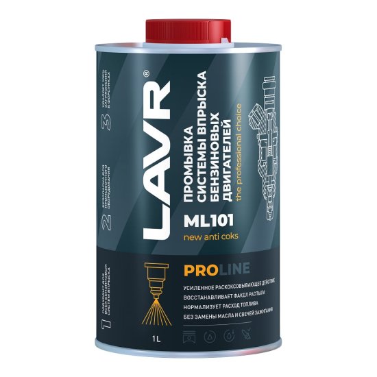 Промывка систем впрыска бензиновых двигателей LAVR ML101