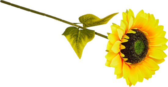 Искусственный цветок Подсолнух 20x47 см ПВХ цвет разноцветный