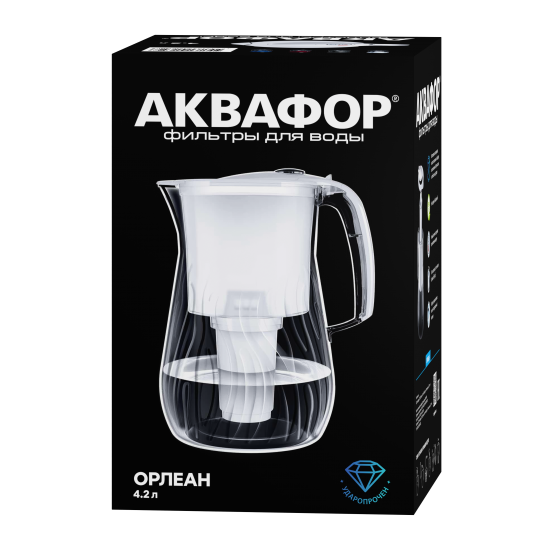 Фильтр-кувшин для очистки воды Аквафор Орлеан 4.2 л цвет белый